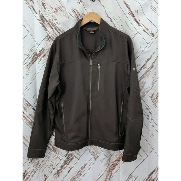 Kuhl Impakt Jacket  Espresso Brown Wind Resist Soft Shell - Picture 2 of 10